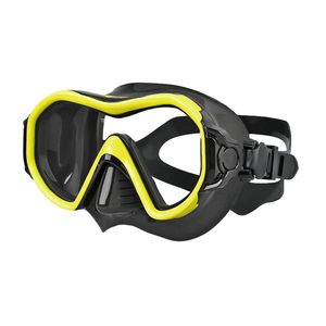 Masque de plongée à lentille unique Aloma Masque de plongée en silicone liquide à faible volume Cadre PC Vue de champ HD Verre de plongée avec caméra incluse - Product Image 2