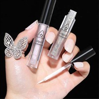 Mini Saphia Fashion Pigment Minéral Scintillant Pailleté Waterproof Longue Tenue Fard à Paupières Liquide Quatre Finitions Colorées Teint Clair 1.5g
