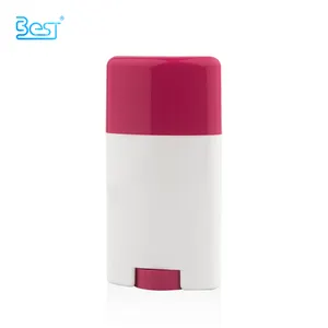 15g 20g 50g 80g Luxus Bio matt weiß und rosa grün gefärbte Deodorant Kunststoff behälter Verpackung