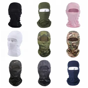 2024 New Women Man Outdoor Sports Nylon Windproof CS Head Caps Balaclava Hat Ski Bicycle Cycling Motorcycle Full Face Mask Hats