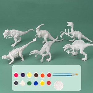 12 pièces <span class=keywords><strong>de</strong></span> jouets <span class=keywords><strong>de</strong></span> <span class=keywords><strong>dessin</strong></span> DIY pour enfants, matériau écologique sûr, kits <span class=keywords><strong>de</strong></span> peinture avec moule <span class=keywords><strong>de</strong></span> <span class=keywords><strong>dinosaure</strong></span> pour les enfants, arts et artisanat - Product Image 4