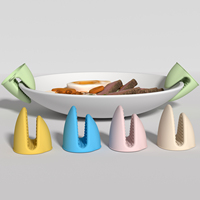 Mini mitaines de four en silicone Mitaines de cuisson et maniques résistantes à la chaleur pour la cuisine