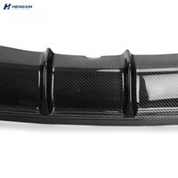 Diffuseur arrière en fibre de carbone style M Performance pour BMW Série 4 F32 F33 F36, double sortie simple avec éclairage LED