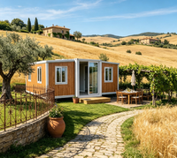 Box de vie extensible 20FT 30FT 40FT pour hébergement touristique personnalisé en Italie, idéal pour les gîtes ruraux et les locations panoramiques