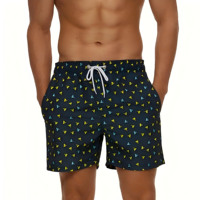 Celana Pendek Pantai Pria yang Bernapas, Tahan Lama, Serbaguna - Cocok untuk Kolam Renang dan Jalanan, Anti Susut, Anti Luntur, Motif Cetak, Mudah Perawatan, Ringan, Bahan Poliester