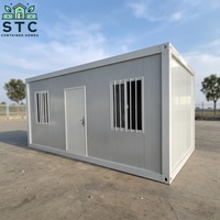 Maisons préfabriquées confortables, maison mobile préfabriquée en conteneur, panneau sandwich respirant pour usages multiples (magasin, toilettes)