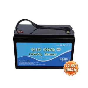 Prix usine 12.8V 100Ah LiFePO4 batterie de stockage d'énergie batterie Lithium-ion de qualité A longue durée de vie ami de l'environnement