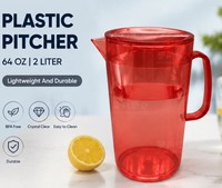 Vente en gros de bouilloires en PS de grande capacité 1,5 L, transparentes et colorées, en plastique