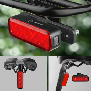 Luz Trasera Inteligente <span class=keywords><strong>para</strong></span> <span class=keywords><strong>Bicicleta</strong></span> BRIVIGA, 300LM, Control Remoto, Sensor de Freno, Alarma Antirrobo - Product Image 4