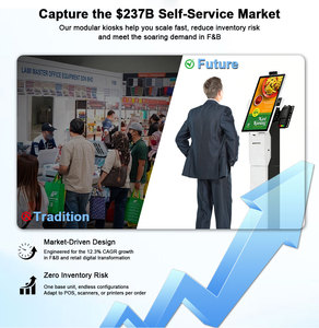 Terminal de Punto de Venta con Pantalla Táctil de 15.6, 21.5 y 23.8 Pulgadas para Restaurantes, Sistema de Pedidos y Pagos Autoservicio para Comida Rápida, con Soporte de Piso - Product Image 5