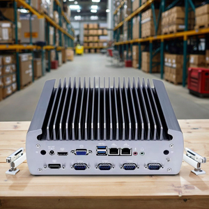 Partaker công nghiệp không quạt Mini PC Intel Core I7 8700t i5 8500t i3 8100t DDR4 kép LAN VGA HD hiển thị 6x Com Máy tính để bàn máy tính - Product Image 1