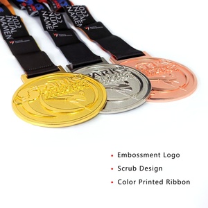Medals Manufacturers Wholesale 3D Metal Award Gold Silver Bronze Running Sports Medals Custom Taekwondo Medal - Product Image 4