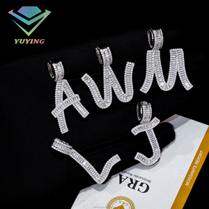 จี้เพชรฮิปฮอปแบบสั่งทำพิเศษ พร้อมใบรับรอง IGI ชุบทอง 10/14/18k ความใส VVS1/VS1 สี D คุณภาพเยี่ยม ระยิบระยับ - Product Image 1