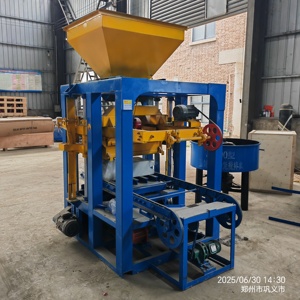 Qt4-24 bán tự động 220V lát Khối Máy làm gạch rỗng & lõi thành phần động cơ cho nguyên liệu xi măng - Product Image 2