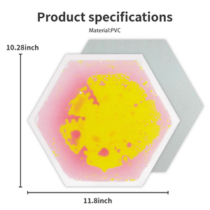 Piastrelle Esagonali in PVC per Pavimento Sensoriale, Tappetino Interattivo con Sabbia Fluida, Antiscivolo e Sicuro EN71, Giocattolo Educativo per <span class=keywords><strong>Bambini</strong></span> <span class=keywords><strong>2</strong></span>-4 <span class=keywords><strong>Anni</strong></span> - Product Image 5