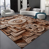 Tapis pliables en fausse fourrure de cachemire douce, lavables, imprimés en 3D, antidérapants, adaptés aux animaux domestiques, pour salon
