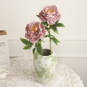 <b>Artificial</b> <b>Peony</b> Flower Silk Fabric High Simulation For Home Decoration Wedding Props - Product Image 1