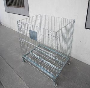 Fourniture directe grande <span class=keywords><strong>cage</strong></span> de stockage cages à palettes pliables en treillis métallique conteneur en treillis métallique pour palettes - Product Image 4