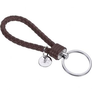 Llavero de Cuero para SUV, Correa Trenzada Hecha a Mano, Anillo de Acero Inoxidable Antiarañazos para Uso Todoterreno, Bolsos de Mujer, Uso Diario Masculino - Product Image 1