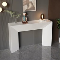 Console en bois massif minimaliste italienne, table d'appoint moderne pour entrée/couloir, peut servir de table de bar