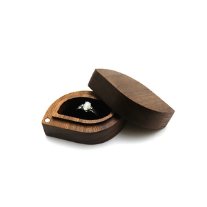 North American Black Walnut Jewelry Packaging Wood Box Jewelry Box Jewelry Pendant Necklace Earrings Wooden Leaf Ring Box