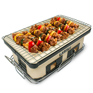 Mini Barbecue de Table Portable pour Camping, en Céramique Style Japonais, au Charbon - Product Image 5