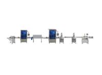 Ligne de production de remplissage de sauce barbecue et de boissons entièrement automatique à commande PLC, haute efficacité, intelligente, à 4 têtes, type piston, en verre