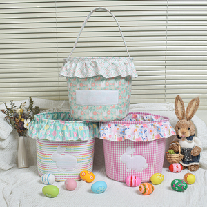 New Arrival <strong>Easter</strong> Bunny <strong>Baskets</strong> for Kids Empty Egg Bags Rabbit Buckets with Handle for Carrying Candy Cute Stuffed <strong>Easter</strong> <strong>Gifts</strong> - Product Image 1