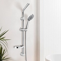 Douche à main DIY Johnmix 6 fonctions, finition chromée, en plastique ABS, haute pression, économie d'eau, installation facile, design moderne