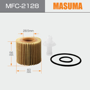 MFC-2128 MASUMA de núcleo de papel de partes automotrices del motor del coche del filtro de aceite 04152-B1010 04152-40060 para Toyota PRIUS - Product Image 2