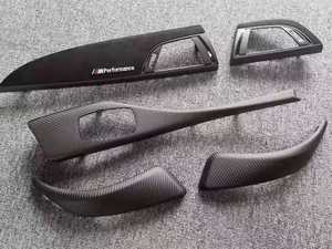 Serat Karbon Asli untuk BMW Seri 1/2 F20 F21 F22 F23 2012-2018 Panel Tuas Persneling Trim Multimedia Penutup Aksesoris Interior - Product Image 2