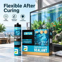 Scellant en silicone imperméable pour la réparation d'aquariums, répare facilement et rapidement les petits fissures et les fuites de joint sur site