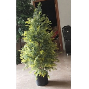 Customized 80cm Height Mini Artificial Cypress <strong>Tree</strong>, Potted Decorative Wood <strong>Tree</strong> <strong>Trunk</strong> Cypress <strong>Tree</strong> Plant Artificial <strong>for</strong> <strong>Sale</strong> - Product Image 4
