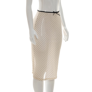 Viviblook Y26SK140 Falda informal de verano para mujer, nueva falda transparente de lunares a la moda y sexy para mujer - Product Image 2