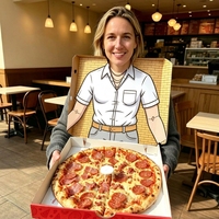 Boîtes à pizza créatives avec impression de dessins animés, boîtes d'emballage pour pizza en carton ondulé, boîtes à pizza pour emporter, conformes aux normes alimentaires