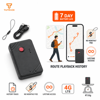 Rastreador GPS Inalámbrico con 7 Días de Autonomía de Batería, Historial de Rutas, Sin Cuota Mensual, Acceso de por Vida, Rastreador de Miembros de la Familia