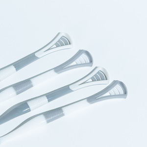 Soft Bristle Toothbrush Adult Manual High Quality Soft Hair 8 Pack Gray White Design - Product Image 3
