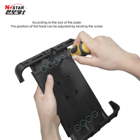 Support d'ordinateur tablette industriel de 1 pouce avec base percée verrouillable en métal et monté sur camion pour adaptateur de bras Type de support de sol