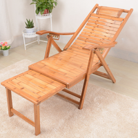 Chaise de relaxation pliante en bois de bambou, mobilier de salon moderne de haute qualité, avec coussin, vente en gros, offre spéciale