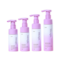 Nouveau plastique 100-120-150ml visage nettoyage emballage distributeur Mousse bouteille mousse blanc violet shampooing bouteille produits de soins de la peau