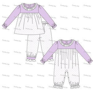 Enfant en bas âge fille vêtements coton pater col pan bébé filles robes 2-12 enfants vêtements enfants filles robes Saint Valentin - Product Image 2