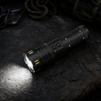 Senter Laser Isi Ulang G421Y 30W dengan Zoom 1500 lm, Bahan Aluminium Alloy, Rating IP65, Sinar Dapat Diatur, Dapat Diredupkan, Jangkauan 1000m