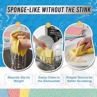 Chiffons à vaisselle suédois biodégradables imprimés sur mesure pour le nettoyage de la cuisine, fournisseur en gros, chiffons à vaisselle suédois réutilisables