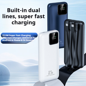Batería Portátil de Alta Capacidad de 10000 mAh, 2 en 1, de Polímero de Litio, con Pantalla LED, Tipo C, Carga Rápida PD de 20 W para Uso en Exteriores - Product Image 5