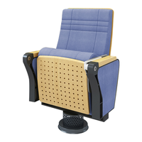 Chaise d'auditorium de qualité supérieure chaise en tissu métallique et aluminium pour lieux professionnels-pour le théâtre d'église, l'hôtel et l'hôpital