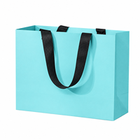 Sacs en papier carton blancs imprimés sur mesure pour cadeaux de colliers et boucles d'oreilles, emballages de shopping personnalisés pour boutiques de bijoux