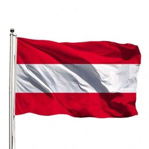 Bandera de Austria para Exteriores, Tamaño 3x5 Pies (90x150cm), con Logotipo Personalizado, de Poliéster, para Venta al Por Mayor - Product Image 1
