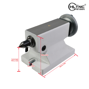 Hltnc K11-130 <span class=keywords><strong>5</strong></span> inch ba hàm <span class=keywords><strong>Chuck</strong></span> tailstock và trục quay một trục 4th trục cho CNC Router Khắc Máy phay - Product Image 6