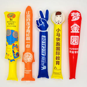 Thunder Sticks Espesar <span class=keywords><strong>Boom</strong></span> inflable de plástico para equipos de porristas deportivos Party Noise Makers - Product Image 1