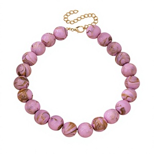 Collar de Resina Geométrico Colorido con Cuentas Circulares, Joyería Unisex de Calidad, Regalos de Moda, Accesorio Moderno para Mujer - Product Image 2